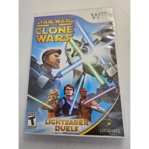 Star Wars The‎ Clone Wars Lightsaber Duels Nintendo Wii Video Game